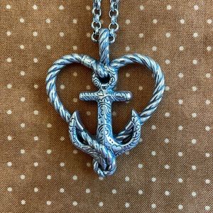 Brighton Anchored in Love Necklace